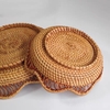 Rổ mây tròn, khay mây đựng đồ, decor trang trí mây tre đan tự nhiên