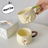 Ly sứ cốc sứ hình nổi ôm trái tim