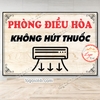 Tem Decal Dán Phòng Điều Hòa Không Hút Thuốc, Sử Dụng Cho Quầy Quán Nhà Hàng, Nhà Riêng, Tem Chống Nước Có Keo Dán Sẵn