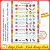 Bảng Học Các Màu Sắc Ngộ Nghĩnh Song Ngữ Anh-Việt Cho Bé , Chất Liệu Decal Dán Chắc Chắn, Sạch Sẽ, Colors Chart - CỠ LỚN (40x27cm)