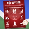 [M1] Poster Decal Dán Nội Quy Sân Tập Pickleball, Quy ĐInh CLB Câu Lạc Bộ Pickleball,. Quy Tắc Sân Píc Cờ Bôn, Tem Decal