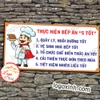 LOGO TEM STICKER BẢNG THỰC HIỆN BẾP ĂN 5 TỐT DÙNG CHO TRƯỜNG HỌC, QUÁN ĂN, CƠ QUAN, NHÀ XƯỞNG...