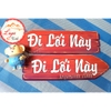 Logo sticker decal dán chỉ dẫn đi lối này, biển báo hướng đi - going this way