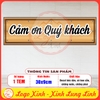 Tem Decal Dòng Chữ - CẢM ƠN QUÝ QUÝ KHÁCH - Decal bóc dán, có keo sẵn, chống nước, chống phai