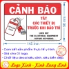 LOGO TEM STICKER BIỂN BÁO TẮT THIẾT BỊ TRƯỚC KHI BẢO TRÌ - LOCKOUT TAG