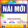 Sticker Decal Chữ NÁI MỚI Vui Nhộn, Tấm Dán Chữ NÁI MỚI, Tem Decal Chống Nước, Tem Decal Trang Trí Xe Hơi Ô Tô