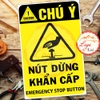 LOGO TEM STICKER CẢNH BÁO BÁNH CẨN THẬN KẸT TAY, ROLLER IS OPERATING - BIỂN CẢNH BÁO AN TOÀN LAO ĐỘNG