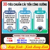 Tem Decal Quy Tắc 3D Tiêu Chuẩn Cải Tiến Công Xưởng, Nội Quy 3D, 3 Đúng, Dùng Cho Công Ty Nhà Xưởng, Cơ Quan, Chống Nước