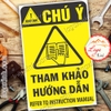 LOGO TEM STICKER BIỂN CẢNH BÁO YÊU CẦU THAM KHẢO HƯỚNG DẪN SỬ DỤNG - USER MANUAL - BIỂN CẢNH BÁO AN TOÀN LAO ĐỘNG