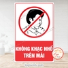 Tem Decal Dán Không Khạc Nhổ Trên Mái, Giữ Vệ Sinh Chung, Do Not Spit, Không Khạc Nhổ Bừa Bãi, Decan Dán Tường