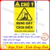 LOGO TEM STICKER BIỂN CẢNH BÁO YÊU CẦU MANG GIÀY CÁCH ĐIỆN- INSULATED SHOES REQUIRED - BIỂN CẢNH BÁO AN TOÀN LAO ĐỘNG