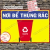 LOGO TEM STICKER VỊ TRÍ NƠI ĐỂ THÙNG RÁC, TRASH RECYCLE BIN PLACE- DÙNG CHO CÔNG TY, VĂN PHÒNG, NHÀ XƯỞNG.....