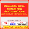 Tem Decal Dán Nhắc Nhở Tắt Hết Các Thiết Bị Điện Khi Rời Khỏi Phòng Để Phòng Tránh Tai Nạn Cháy Nổ Hỏa Hoạn, PCCC