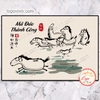Tranh Decal Dán Mã Đáo Thành Công Chế Vui Nhộn- Tranh Vô Tri Mãi Del Thành Công, Tranh Funny Trang Trí Nhà Cửa Văn Phòng