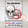 Tem Decal Poster Cấm Hút Thuốc, No Smoking, Tem Decal Tuyên Truyền Tác Hại Của Thuốc Lá, Cảnh Báo Không Hút Thuốc, Decan