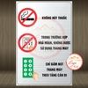 Tem Decal – HƯỚNG DẪN SỬ DỤNG THANG MÁY – KHÔNG HÚT THUỐC, KHÔNG DÙNG THANG MÁY KHI CÓ HỎA HOẠN - Chống phai, dán sẵn