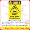 LOGO TEM STICKER CẢNH BÁO CHÂT OXY HÓA, OXIDIZING AGENT - BIỂN CẢNH BÁO AN TOÀN LAO ĐỘNG