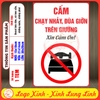 Tem Decal Dán [Nhắc Nhở] CẤM - CHẠY NHẢY, ĐÙA GIỠN TRÊN GIƯỜNG - Xin Cảm Ơn | Decal chống nước, chống phai
