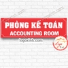 LOGO TEM STICKER BIẾN PHÒNG KẾ TOÁN, ACCOUNTING ROOM DÙNG CHO VĂN PHÒNG CÔNG TY, CƠ QUAN, NHÀ XƯỞNG...