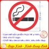 LOGO TEM STICKER KHÔNG HÚT THUỐC - NO SMOKING DẠNG TRÒN NHIỀU KÍCH CỠ TÙY CHỌN
