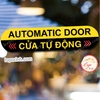 M3-Tem Logo Decal Dán Cửa Tự Động,  Tem Cảnh Báo Dán Kính Cửa Tự Động,Automatic Door, Tem Chỉ Dẫn, Chống Nước,Chống Phai