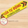 LOGO STICKER CỬA TỰ ĐỘNG, BIỂN BÁO CỬA TỰ ĐỘNG MỞ - AUTOMATIC DOOR