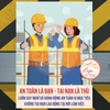 Tem Decal Poster Dán An Toàn Là Bạn Tai Nạn Là Thù, Hưởng Ứng An Toàn Lao Động, Trang Trí Nhà Xưởng Công Ty, Có Keo Sẵn