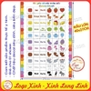 Bảng Học Các Màu Sắc Ngộ Nghĩnh Song Ngữ Anh-Việt Cho Bé , Chất Liệu Decal Dán Chắc Chắn, Sạch Sẽ, Colors Chart - CỠ LỚN (40x27cm)