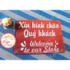 LOGO STICKER DÁN BIỂN WELCOME CHÀO MỪNG KÍNH CHÀO QUÝ KHÁCH DÙNG DECOR CHO NHÀ CỬA, QUẦY QUÁN