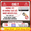 Tem Decal Dán Nhắc Nhở Không Tăt Và Không Thay Đổi Nhiệt Độ Điều Hòa Máy Lạnh, Không Tự Ý Bật Tắt Máy Lạnh Trong Phòng
