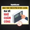 Tem Decal Dán Nhắc Nhở Ra Về Nhớ Chấm Công, TimeKeeping, Nhắc Máy Chấm Công, Nội Quy Máy Chấm Công, Decan Chống Nước