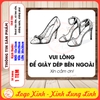 (Mẫu MỚI 3) Tem Decal Dán Vui Lòng Để Giày Dép Bên Ngoài, Nhắc Nhở Bỏ Giày Dép, Decan Chống Nước Dán Kính,Dán Tường