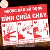 LOGO STICKER TEM DÁN HƯỚNG DẪN SỬ DỤNG BÌNH CỨU HỎA, BÌNH CHỮA CHÁY, FIRE EXTINGUISHER USER MANUAL GUIDANCE