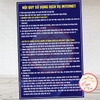 Tem Decal Dán Nội Quy Sử Dụng Dịch Vụ Internet , Phòng Game, Quán Gaming ,Chất Liệu Decan Dán Chống Nước, Chống Phai Màu