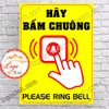 LOGO TEM STICKER HÃY BẤM CHUÔNG, VUI LÒNG BẤM CHUÔNG - PLEASE RING THE BELL