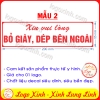 LOGO TEM STICKER NHẮC NHỞ VUI LÒNG ĐỂ GIÀY DÉP Ở NGOÀI, YÊU CẦU BỎ GIÀY DÉP BÊN NGOÀI, SHOES OFF PLEASE