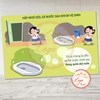 Tem Decal Dán Sẵn - HÃY NHỚ DỘI XẢ NƯỚC SAU KHI ĐI VỆ SINH -  Cho Trường Lớp Tiểu Học, Mầm Non