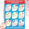 Thông điệp 9K -Logo Poster Sticker - áp phích chống dịch covid cho nhà riêng, cửa hàng, xưởng, nhà máy...