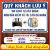 Tem Decal Dán - QUÝ KHÁCH LƯU Ý VUI LÒNG TỰ BẢO QUẢN NÓN BẢO HIỂM VÀ TÀI SẢN CÁ NHÂN - Decal Chống nước, chống phai
