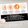 Tem Decal Dán - [Nhắc Nhở] ĐI CẦU XONG NHỚ MAU MAU DỘI LIỀN - Thơ Hài Hước NHÀ VỆ SINH - Decal Chống nước, chống phai