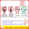 LOGO TEM STICKER BIỂN BẢNG NỘI QUY NHÀ VỆ SINH - TOILET RESTROOM RULES - HƯỚNG DẪN GIỮ VỆ SINH TRONG TOILET NHÀ TẮM