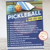 [M3] Poster Tem Decal Dán Nội Quy CLB Pickleball, Quy ĐInh Câu Lạc Bộ Sân Tập Pickleball,. Quy Tắc Luật Sân Píc Cờ Bôn