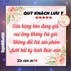 Tem Decal Dán Nhắc Nhở Thông Báo Cửa Hàng Bán Đúng Giá, Không Trả Giá, Không Đổi Trả Trong Mọi Trường Hợp, Shop 2nd hand