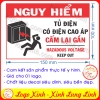 LOGO TEM STICKER CÁNH BÁO TỦ ĐIỆN CÓ ĐIỆN CAO ÁP NGUY HIỂM - HAZADOUS VOLTAGE