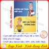 LOGO TEM STICKER KHẨU HIỆU CẢNH BÁO AN TOÀN LAO ĐỘNG-  labor safety - AN TOÀN KHÔNG ĐAU- AN TOÀN LÀ BẠN TAI NẠN LÀ THÙ