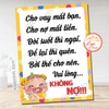 M2-Tem Decal Nhắc Nhở Vui Lòng Không Nợ,Mua Hàng Miễn Chịu Nợ,Decal Trang Trí Vui Nhộn Dán Kính, Tường,Chống Nước,Có Keo