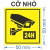 LOGO TEM STICKER BIỂU TƯỢNG CAMERA - CẢNH BÁO KHU VỰC CÓ CAMERA GIÁM SÁT - CCTV 24H