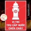 LOGO TEM STICKER DÁN THÔNG BÁO BIỂN CHỈ DẪN VỊ TRÍ TRỤ CẤP NƯỚC CHỮA CHÁY PCCC 114