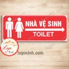 LOGO STICKER TEM BIỂN CHỈ DẪN LỐI ĐI NHÀ VỆ SINH NAM NỮ, HƯỚNG TOILET WC RESTROOM, CHỈ DẪN KHU VỆ SINH