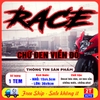 Tem Decal Chữ RACE Dán Xe Máy Ô Tô, Decal Trang Trí Xe, Sticker Cao Cấp Chống Nước, Không Phai Màu, Miếng Dán RACE